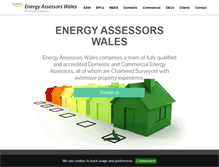 Tablet Screenshot of energyassessorswales.co.uk